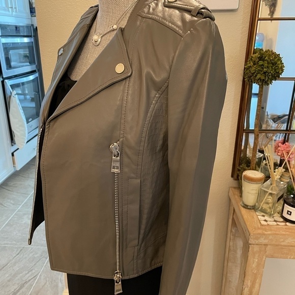 New - Armani Exchange vegan leather utility/bike jacket - Picture 10 of 11